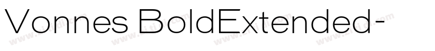 Vonnes BoldExtended字体转换